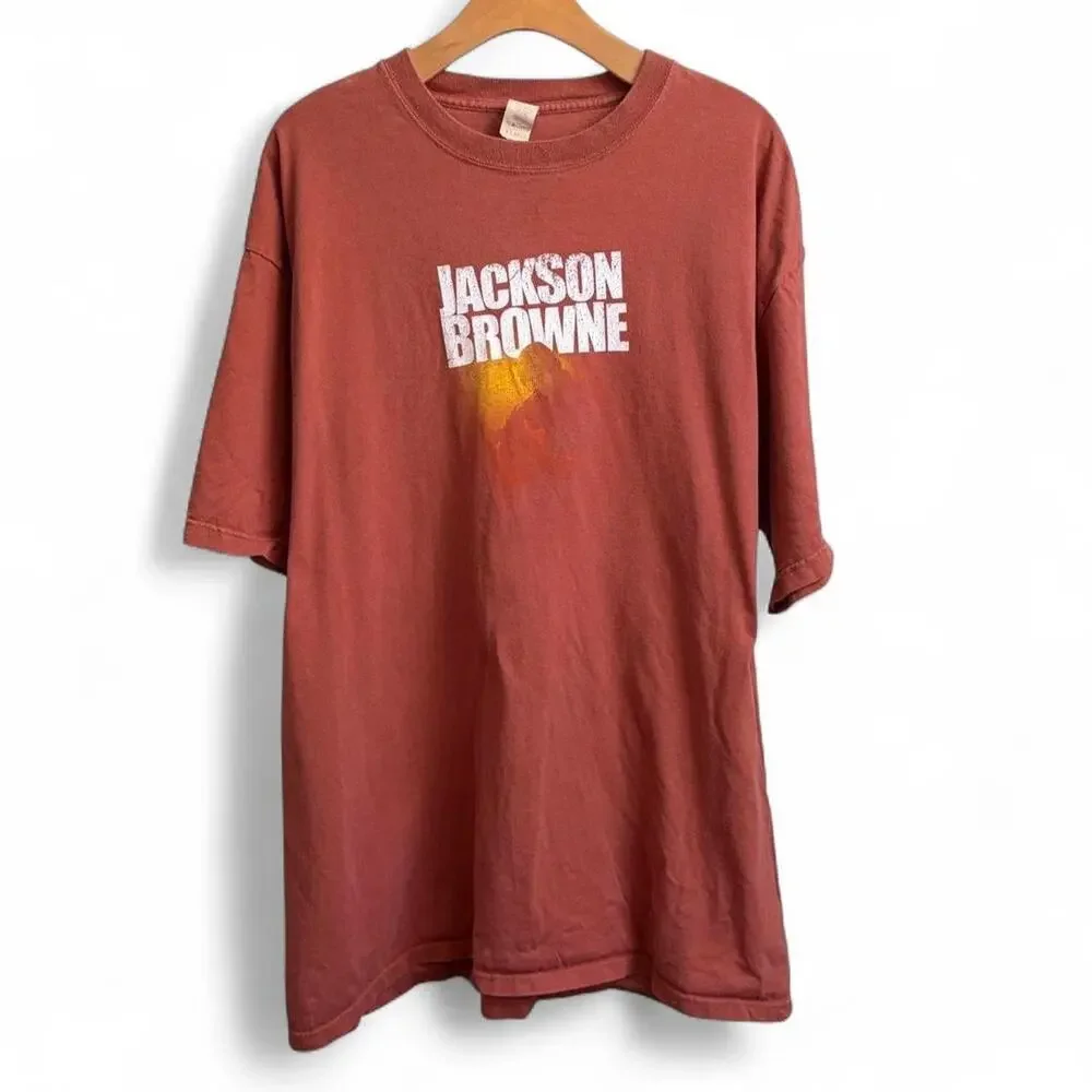Vintage 2003 Jackson Browne Solo Acoustic Fall Country Music Mens XL USA Tee